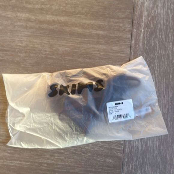 SKIMS Recycled Triangle Swim Top Cocoa Large NWT in packaging - Picture 6 of 7